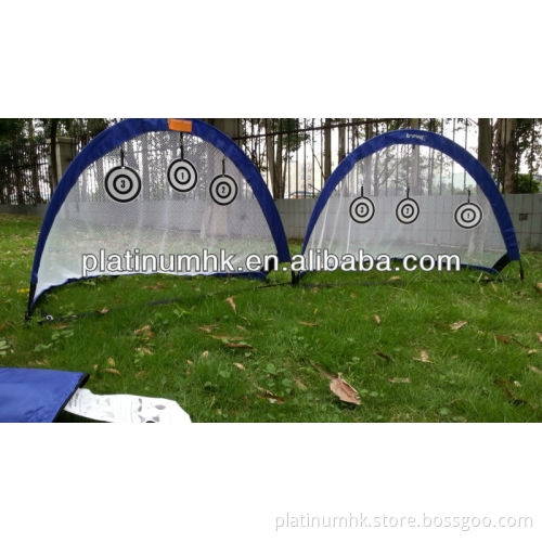 Pop Up Goals - 4ft, Blue, fibraglass frame Collapsible